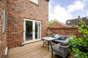 Timber decked dining terrace- click for photo gallery